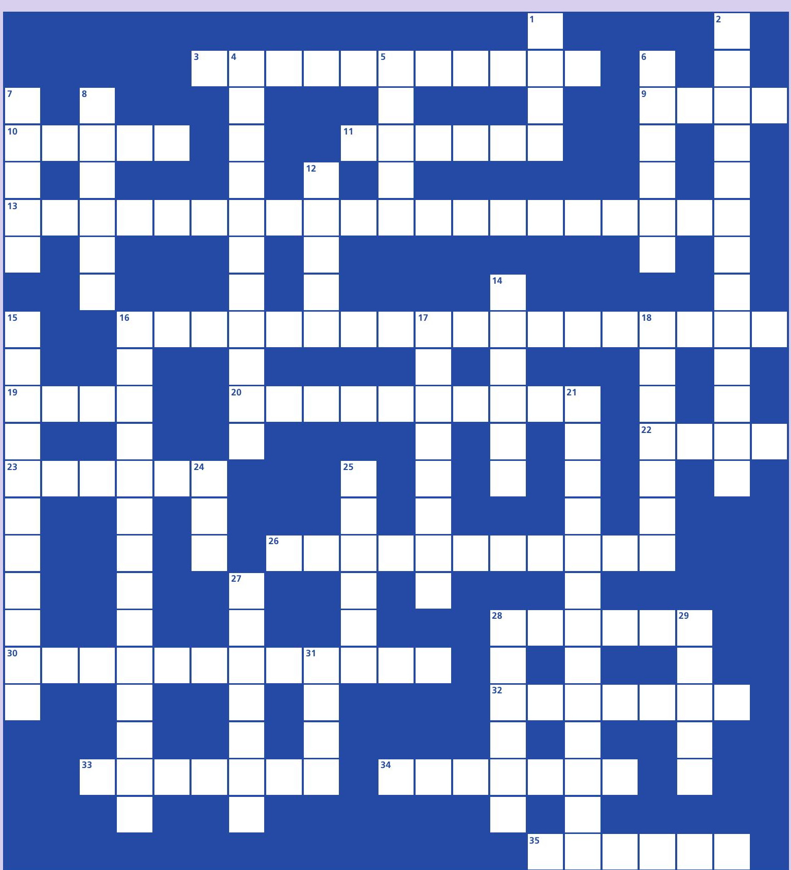 Crossword puzzle