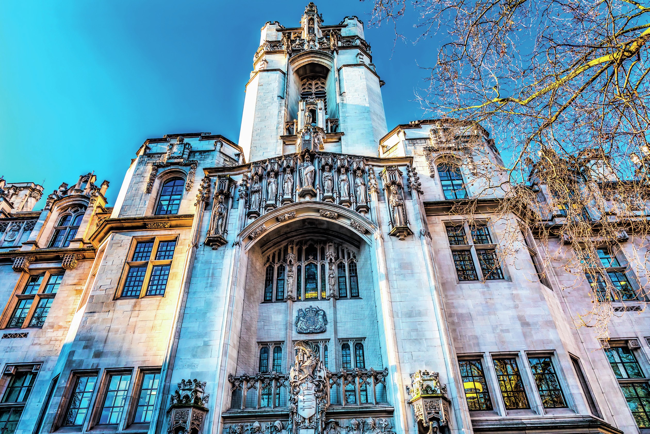 Exterior view of the Supreme Court building in Westminster.