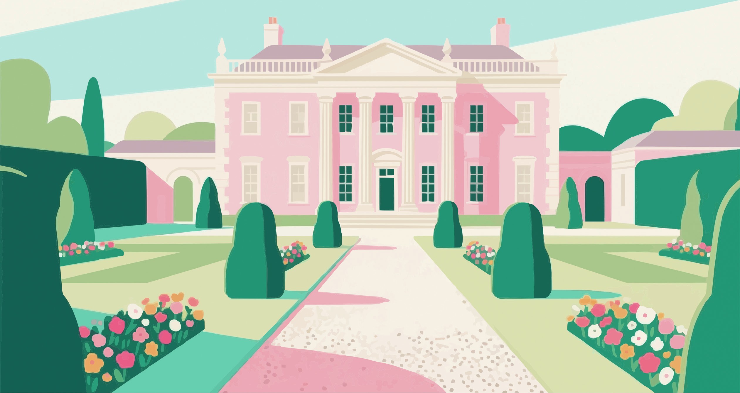 Regency-style house.