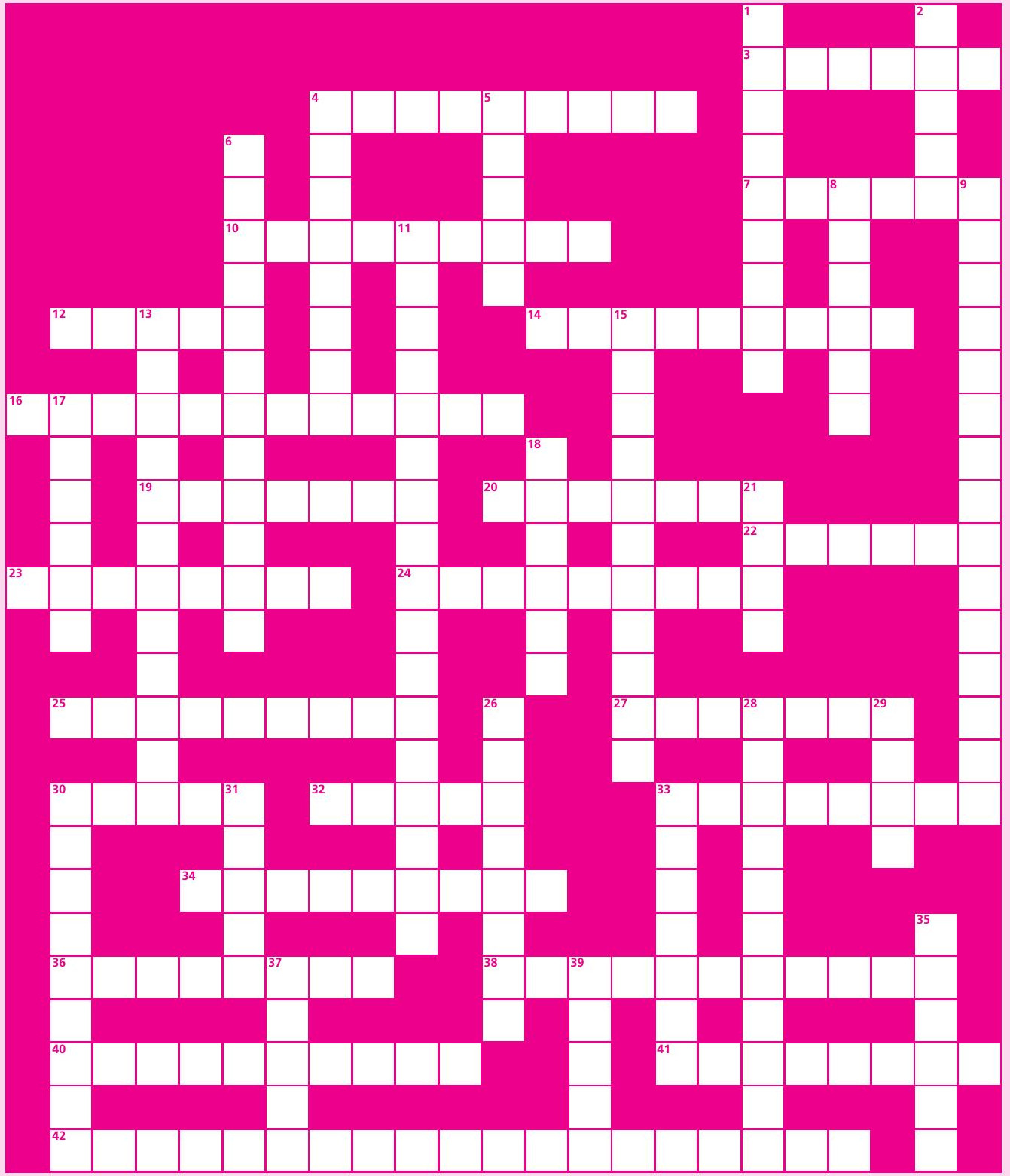 A crossword puzzle
